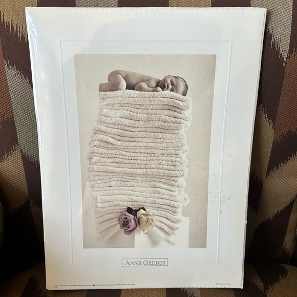 Portal Anne Geddes Baby On Nappies Matted Print - Picture 1 of 12